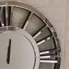 24" Large Wall Clock,Modern Mirrored Wall Clock Battery Operated,Wall Clock Decor,Wall Clocks For Living Room-Cuddlewood - 4 of 4