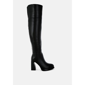 Nenana Faux Leather Knee-High Women Boots - 1 of 4