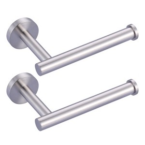 WOWOW Brushed Nickel Wall-Mount Single Arm Toilet Paper Holder for Bathroom, Washroom in Stainless Steel - 1 of 4