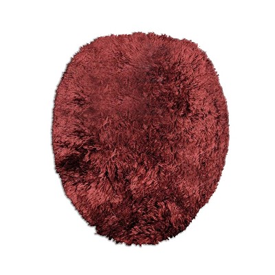 St. Lucia Lid Cover Burgundy - Popular Bath: Plush Polyester, Machine ...