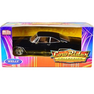 1965 Chevrolet Impala SS 396 Lowrider Black with Brown Interior "Low Rider Collection" 1/24 Diecast Model Car by Welly - 1 of 3