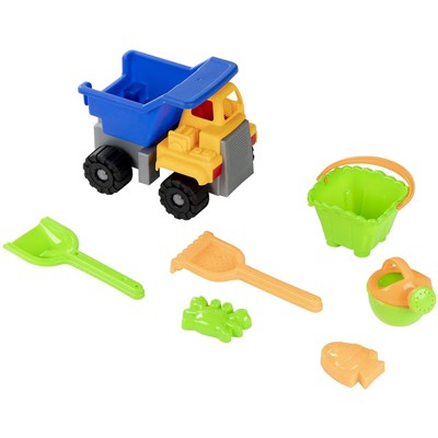 7-Pack Kids Beach Toys Sand Toys Sandbox Play Set with Bucket, Watering Can