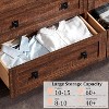 Dresser for Bedroom, Farmhouse Wood Rustic Wide Chest of Drawers, Storage Dressers Organizer for Bedroom, Living Room, Hallway - 3 of 4
