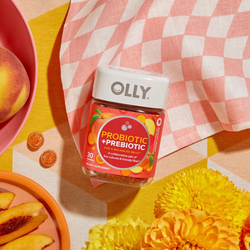 OLLY Probiotic + Prebiotic Gummies - Peachy Peach, 2 of 11