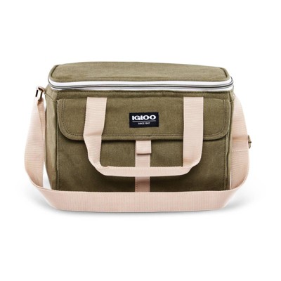 Igloo Nostalgia Lunch Sack - Olive: Insulated Polyester Canvas with Front Pocket