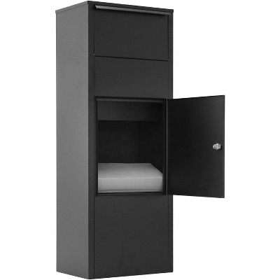 Large Package Delivery Boxes for Outside, Mailbox Package Delivery Box with Lockable Storage Compartment Heavy Duty Weatherproof Delivery Box