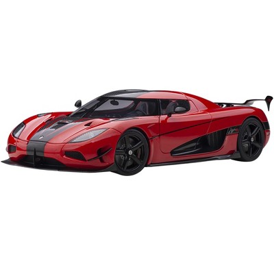 Koenigsegg Agera RS Chili Red with Black Accents 1/18  Model Car by Autoart