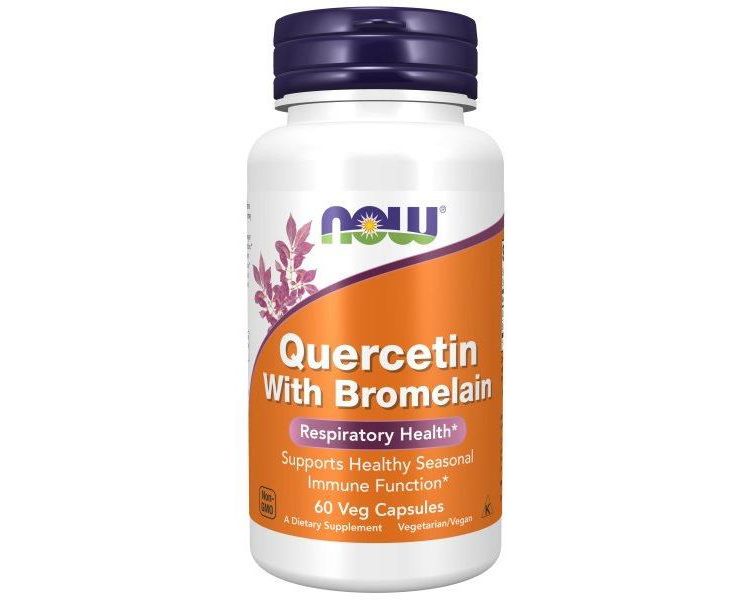 Quercetin With Bromelain by Now Foods  -  60 VegCap, 1 of 3