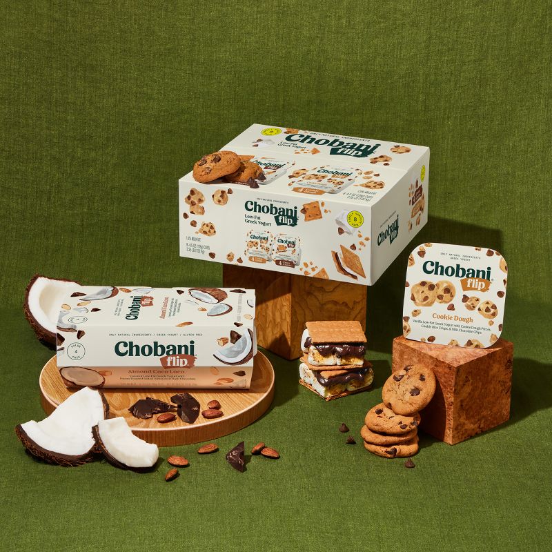 Chobani Flip Low-Fat Chocolate S&#39;more S&#39;mores Greek Yogurt - 4ct/4.5oz Cups, 6 of 18