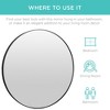 Best Choice Products 36in Framed Round Bathroom Vanity Wall Mirror w/ Anti-Blast Film - 4 of 4