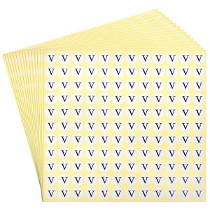 Unique Bargains Scrapbooking Crafts Round Self-Adhesive Alphabet Letter Stickers 15 Pcs - 1 of 4