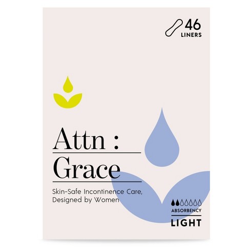 Attn: Grace Incontinence Liners - Light Absorbency - 46ct : Target