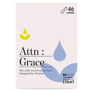Attn: Grace Incontinence Liners - Light Absorbency - 46ct