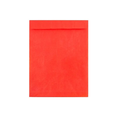 Jam Paper X Tyvek Tear Proof Open End Catalog Envelopes Red V Target