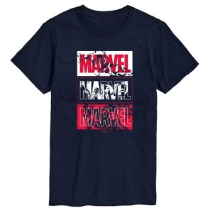 Men's - Marvel - Black Panther Stacked Logo Short Sleeve Graphic T-Shirt - 1 of 4
