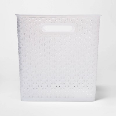 11 Fabric Cube Storage Bin Cream - Room Essentials™ : Target