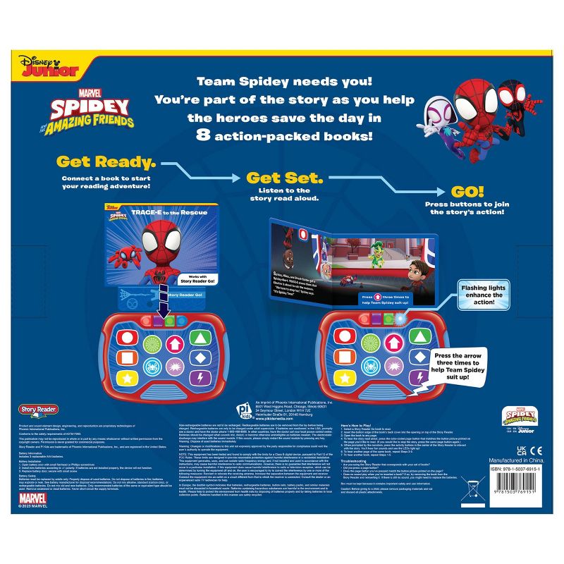 Spidey and His Amazing Friends: Story Reader Go! 8-Book Library and Electronic Reader Sound Book Set, 2 of 13