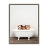 18" x 24" Sylvie Three Little Pigs in Tub Framed Canvas by Amy Peterson - Kate & Laurel All Things Decor - 2 of 4