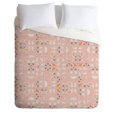 King Mirimo Arabesque En Rose Comforter Set Pink - Deny Designs