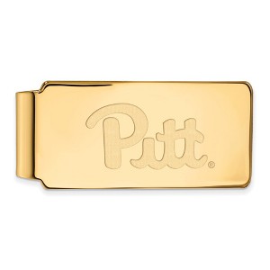 Black Bow Jewelry 14k Yellow Gold Pittsburgh Panthers NCAA Money Clip - 1 of 3