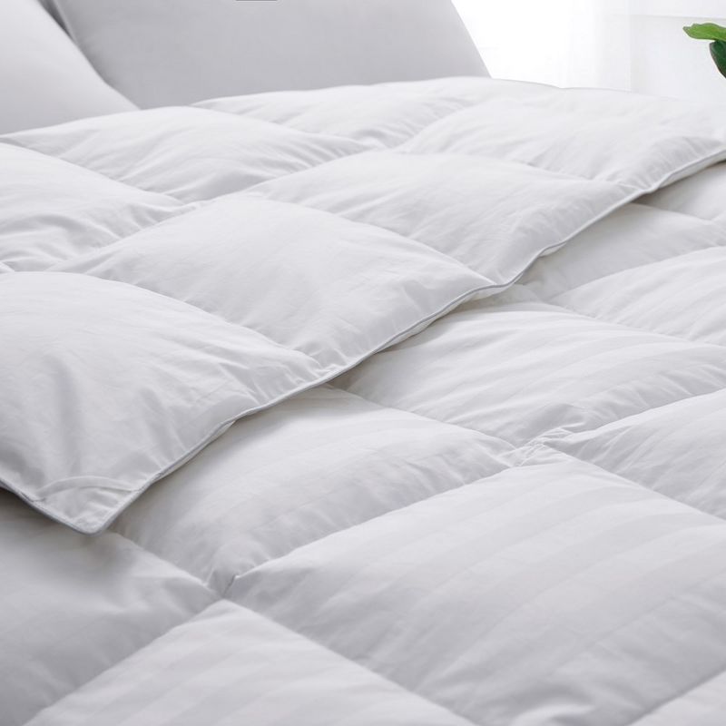 Peace Nest All-season 500 Thread Count Cotton White Goose Feather & Down Comforter Duvet Insert, 4 of 7