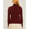 Women's High Neck Long Sleeve Top - LOVE TREE - 2 of 2
