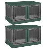 LunaLulink 2 72L Collapsible Storage Boxes, Collapsible Stackable Closet Organizer.4 Wheels - 3 of 4