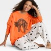 Women's Halloween Fleece Pajama Sweatshirt - Hyde and EEK! Boutique™ - 3 of 4