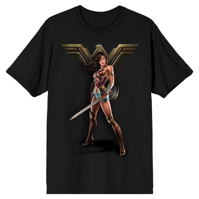 Wonder Woman Black T-Shirt, 1 of 3