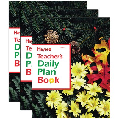 Hayes Publishing Teacher's Daily Planner, Pack of 3