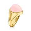 Ross-Simons Pink Opal Heart Ring in 18kt Gold Over Sterling - 3 of 4