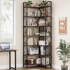 Corner Bookshelf 86" L Shaped Bookcase,7 Tier Bookshelf, Large Bookcases with Beaded Design - 4 of 4