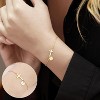 Cross Bracelet for Women Dainty Cross Bracelet with Initials Gold Link Chain Bracelets Christian Gifts for Women Teens Easter - 3 of 4