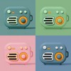 HTUTWOO Retro Radio AirPods Pro Case, Silicone Protective Cover with Finger Ring Keychain and Cleaner Kit - 4 of 4