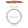 Unique Bargains 316 Stainless Steel Multi-Purpose Welded Heavy Duty O Rings for Crafts Silver - 3 of 4