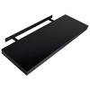 vidaXL Floating Wall Shelves 2 pcs Black 31.5"x7.9"x1.5" - 4 of 4
