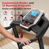 PAGED Treadmill with Incline, Portable Walking Pad Treadmill with LED Display and 12 Preset Programs, Exercise Equipment for Home, Max 330 LBS - 3 of 4