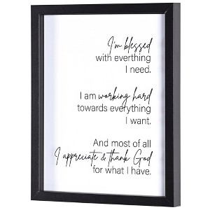 Dicksons FRMWDBL-1114-62 I'm Blessed With Everything I Need 12 x 15 Inch Shadow Box Wall and Tabletop Frame - 1 of 3