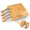 MOVSSOU 10" Cheese Board Set Cheese Platter with Knife Charcuterie Boards Set - 4 of 4