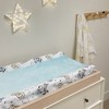 Lambs & Ivy Disney Baby Winnie the Pooh Hugs Soft Blue Minky Changing Pad Cover - 4 of 4