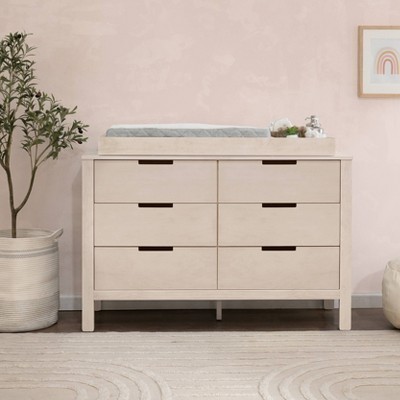 Washed Natural Double Nursery Dresser with Soft Close Drawer