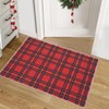 Washable Xmas Buffalo Plaid Rug Non Slip Low Pile Rug Soft Xmas Plaid Floor Cover Foldable Indoor Carpet for Living Room Bedroom Playroom Nursery - 2 of 4