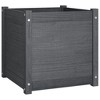 vidaXL Garden Planter Gray 19.7"x19.7"x19.7" Solid Wood Pine - 2 of 4