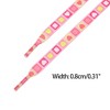 INSPIRE CHIC Colorful Heart Square Print Flat Shoelaces for Sneakers 1 Pair - 3 of 4