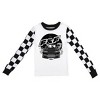 Fast & Furious Race Car Logo Long Sleeve Shirt & Checkerboard Sleep Pajama Pants Set - 2 of 3