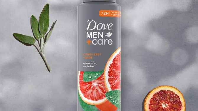 Dove Men+Care Citrus Zest + Sage Dry Spray Antiperspirant Deodorant - 3.8oz, 2 of 9, play video