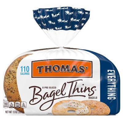 Thomas' Everything Bagel Thins - 13oz/8ct : Target