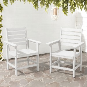 Arceso 18'' HDPS Outdoor Dining Chair, Patio Chair with Armrest for Backyard - 1 of 4