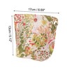 Unique Bargains Women Retro Floral Yarn-dyed Jacquard Makeup Bag Assorted Color 1 Pc - 3 of 3
