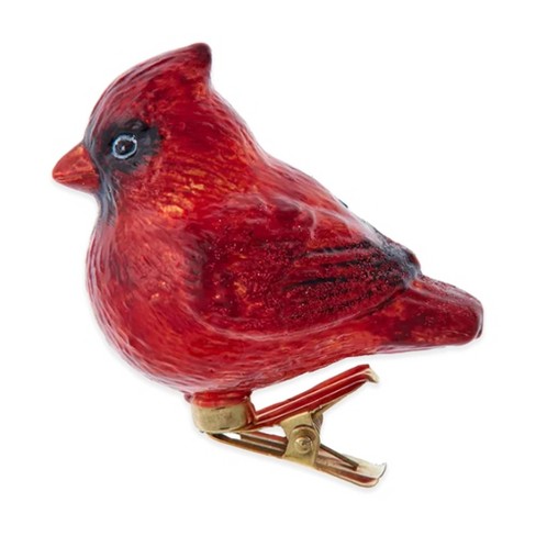 Kurt Adler Noble Gems Glass Clip-On Ornament for Christmas Tree, Cardinal - image 1 of 1